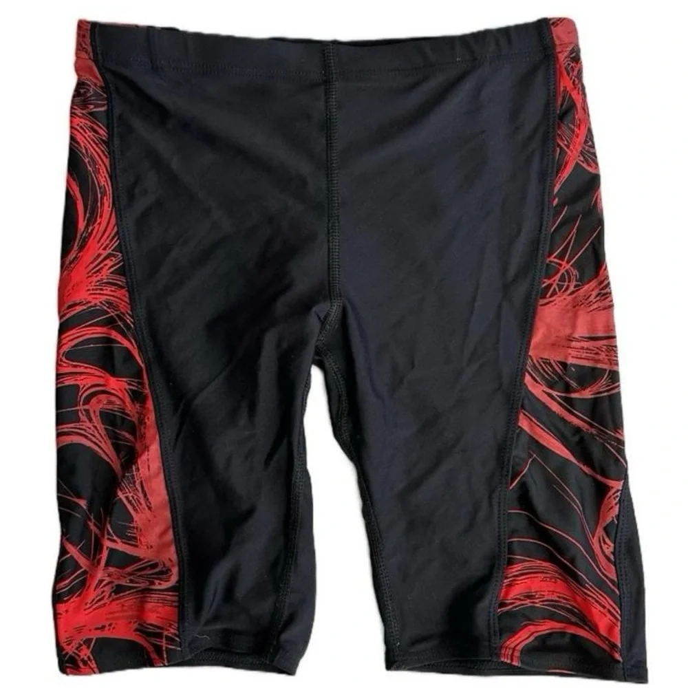 Sporti‎ Sporti Mens Boys Black Red Swim Jammers Compression Shorts Size 30 NIB